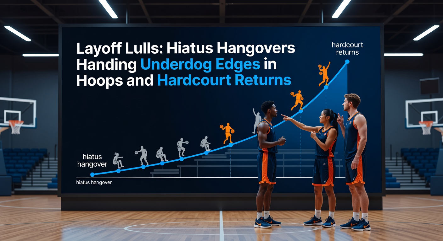 Tennis player on hardcourt shaking off layoff rust, underdog rallying in a tight set